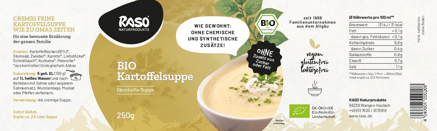RASO BIO Kartoffelsuppe – Bild 4